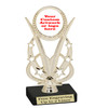 Custom trophy 6.5" tall.  Upload your logo or custom artwork for a unique award perfect for any event, contest or gift. h415