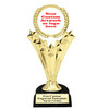 Custom trophy 6.5" tall.  Upload your logo or custom artwork for a unique award perfect for any event, contest or gift. h501