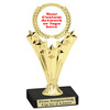 Custom trophy 6.5" tall.  Upload your logo or custom artwork for a unique award perfect for any event, contest or gift. h501