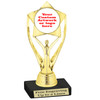 Custom trophy 7" tall.  Upload your logo or custom artwork for a unique award perfect for any event, contest or gift. ph112