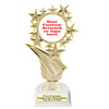 Custom trophy 6" tall.  Upload your logo or custom artwork for a unique award perfect for any event, contest or gift. 696