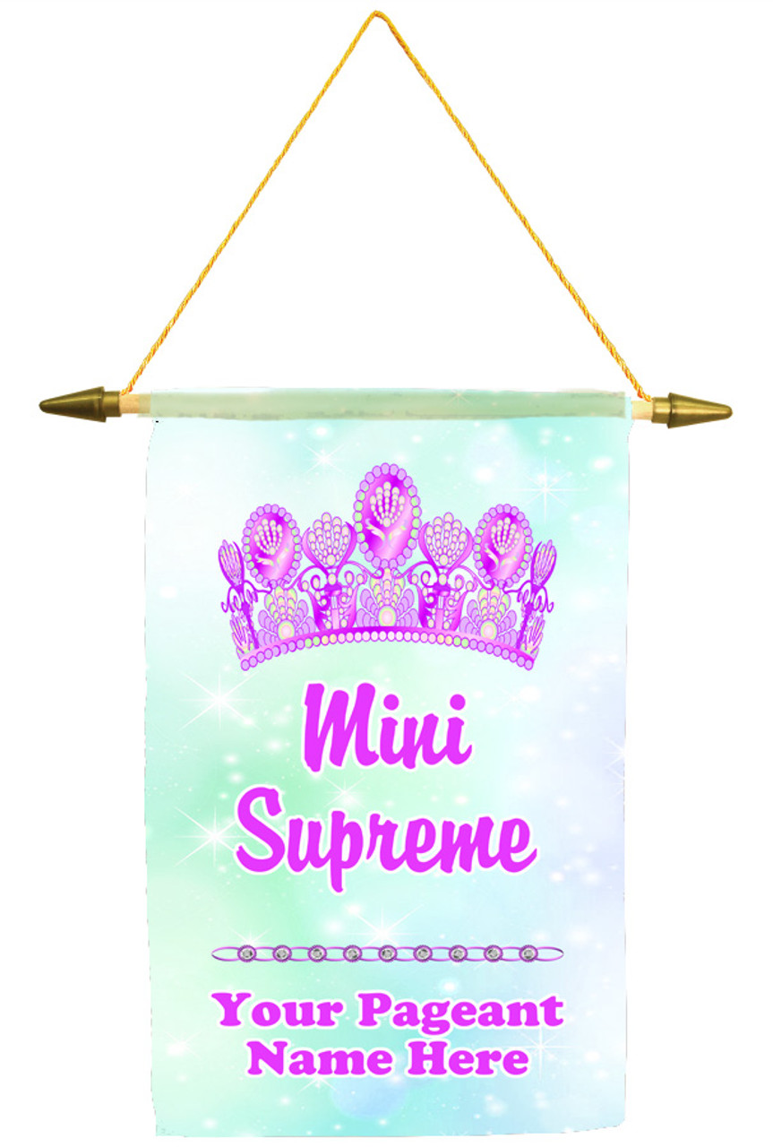 Custom pageant wall banner