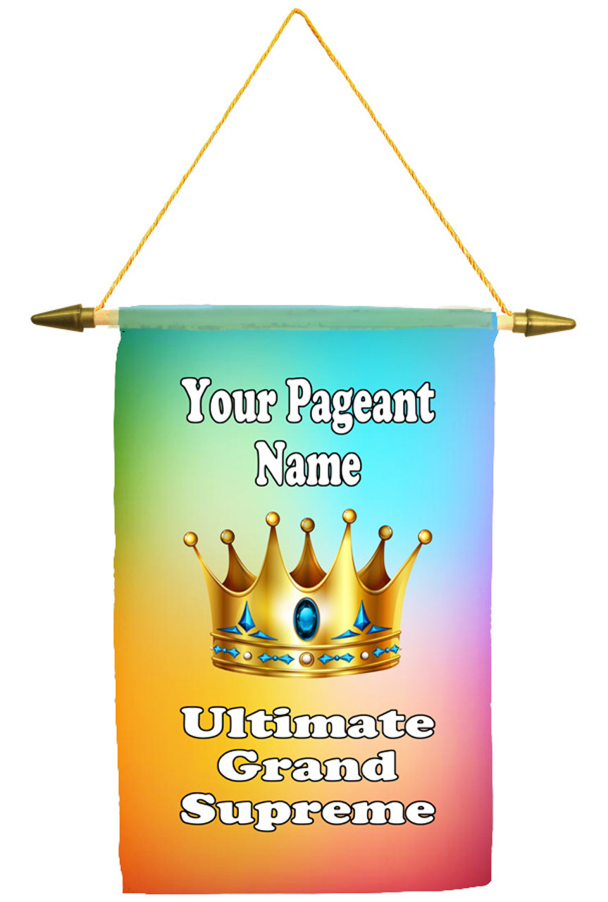 Custom pageant wall banner