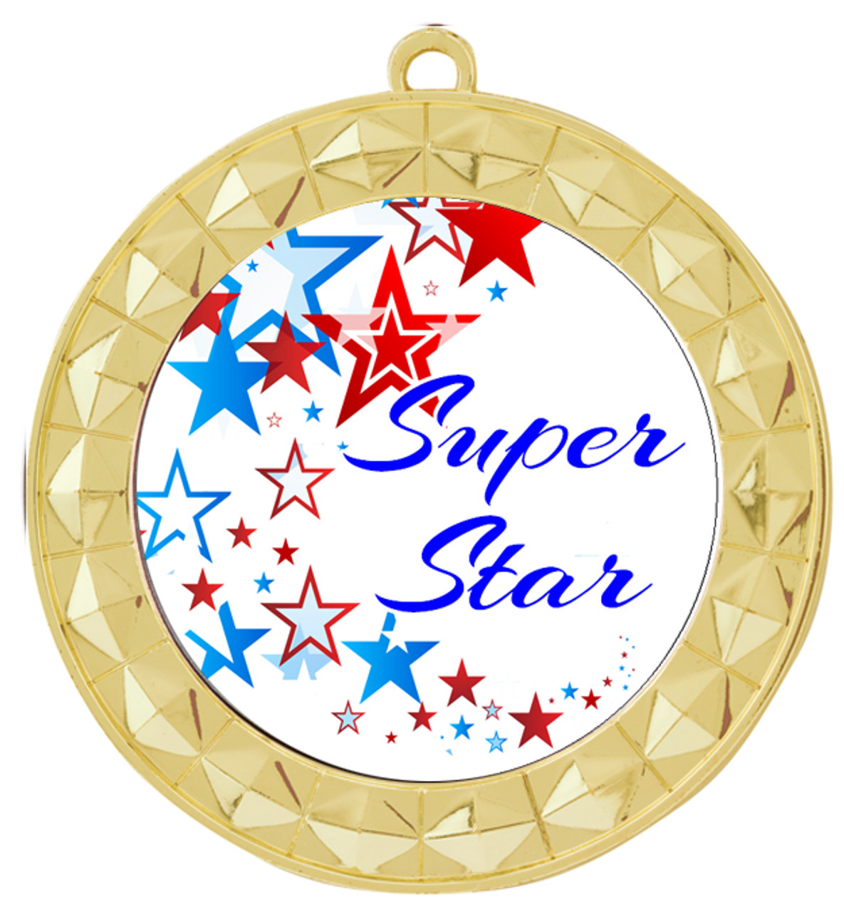 Super Star Pin On Award Ribbon, Bulk Pak, 26