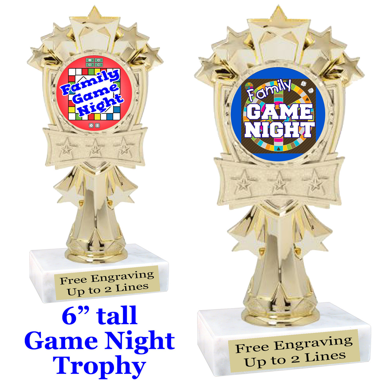 game night trophy