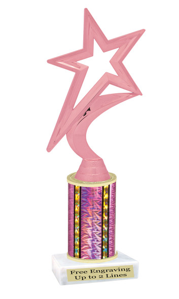 Star Trophy. Choice of column color and height.  Great award for your pageants, events, competitions, parties and more.  5000p