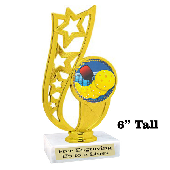 Pickleball trophy.  Great for your team, rec departments, family games and more.  003