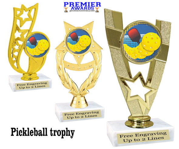 Pickleball trophy.  Great for your team, rec departments, family games and more.  003