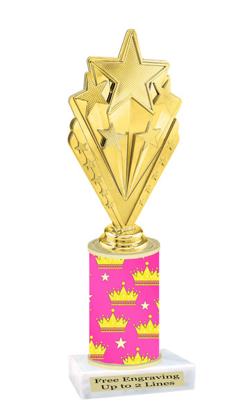 Star figure on crown themed column.  Great for your pageants, festivals, contests or just for your favorite Star.   92566