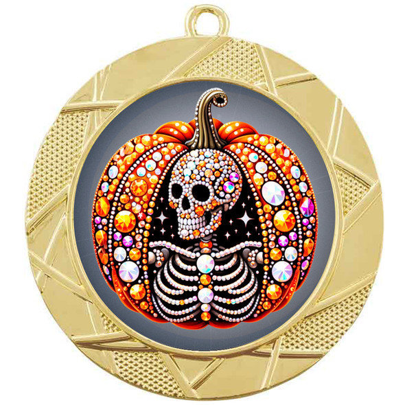 Halloween theme medal.  Choice of medal.  Great for pumpkin carving, decorating or any Halloween event - 940b