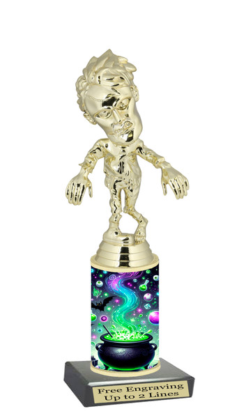 Our Exclusive Halloween trophy. Great trophy for your Halloween events, pageants and more.  10" tall - Sub H15