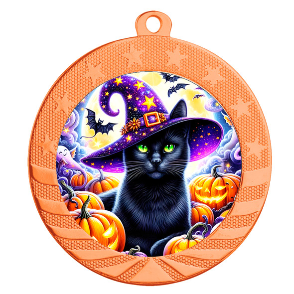 Halloween themed medal with choice of finish.  Great for your Halloween pageants, events, contests and more! sb265