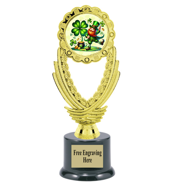 St Patrick's Day  Theme trophy.  Great trophy for your pageants, events, contests and more!   ph44