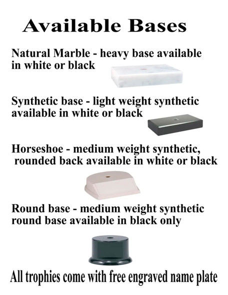 Family reunion trophy. 6" - 8" tall.  Great for your Family Reunion games, contests, activities and more.