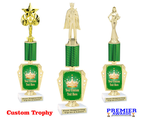 Custom trophy with choice of  figure and trophy height.  Height starts at 15" 