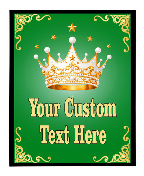 Custom Full Color Plaque.  Choice of black or brown plaque with full color plate.  5 Plaques sizes available 