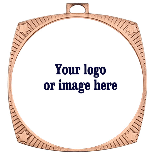 Custom medal.  Upload your logo, art work or text for a unique medal great for any event!  Choice of gold, silver or bronze.
