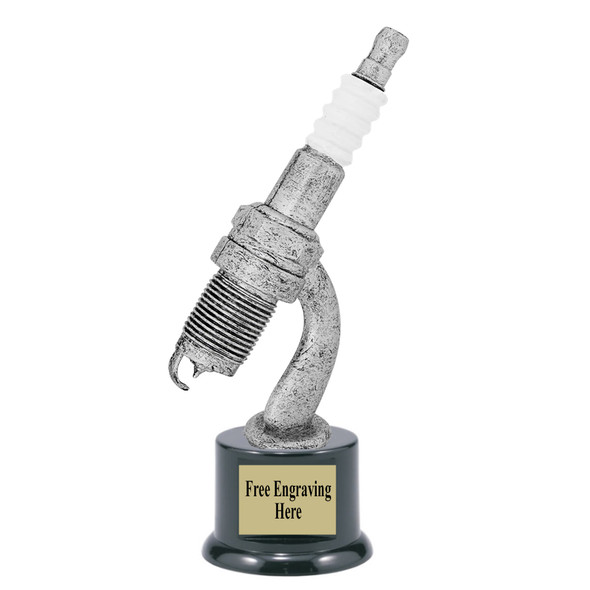Automotive trophy.  Great trophy for car shows, contests, car guys and more.  Choice of base.    6" to 8" tall trophy