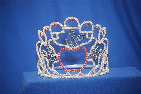 5" apple tiara with adjustable band