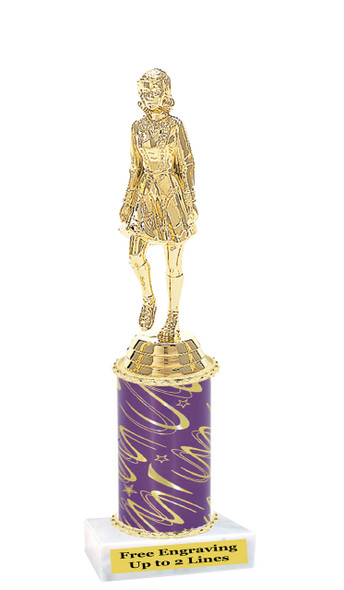 Irish Dancer 1 column trophy.