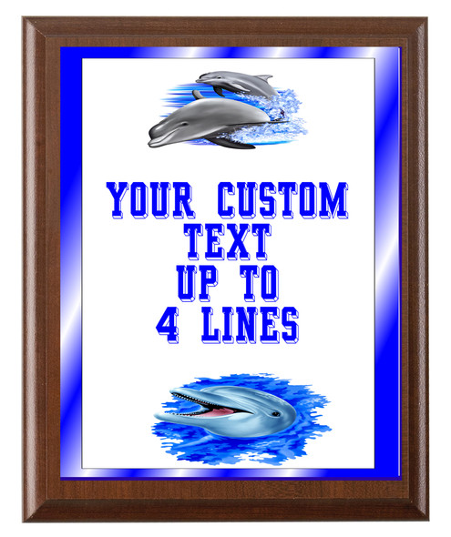 Summer Theme Full Color Plaque.  Customize with your text.  5 Plaques sizes available. (s03