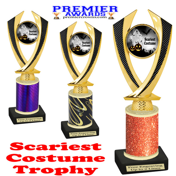 Halloween Costume Contest trophy.  Scariest Costume.  Perfect award for your Halloween party contest.