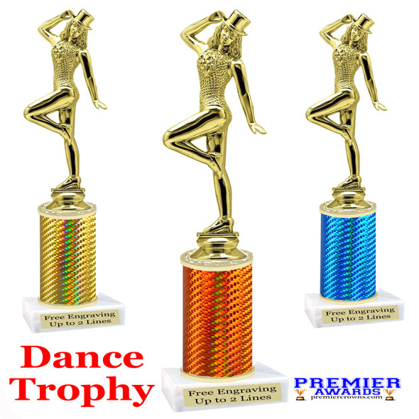 Dance trophy.  Great for your dance recitals, contests, gymnastic meets, schools and more. f711
