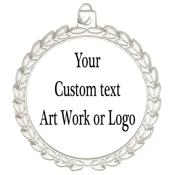 Custom medal.  Upload your logo, art work or text for a unique medal great for any event!  m70s