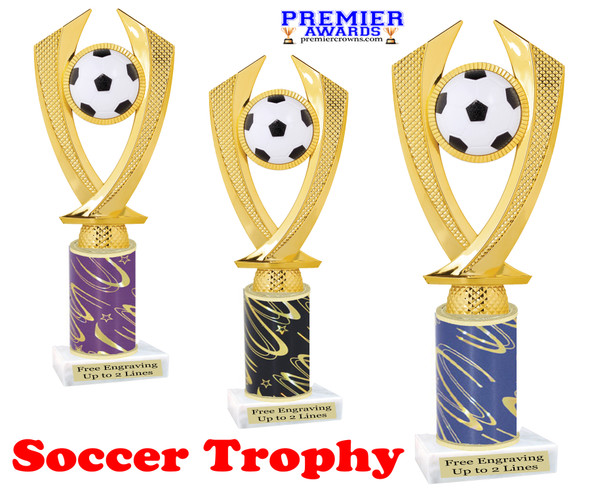 Soccer trophy.   Great trophy for your soccer team, schools and rec departments - star columns