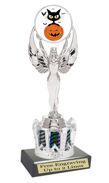 Halloween trophy. Great trophy for your Halloween events, pageants and more.  8.5" tall - design 3