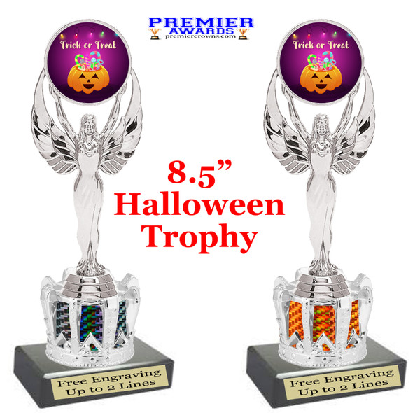 Halloween trophy. Great trophy for your Halloween events, pageants and more.  8.5" tall - design 6