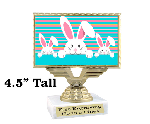 Easter theme trophy.  Great award for your pageants, Easter Egg Hunts, contests, competitions and more.  676-6