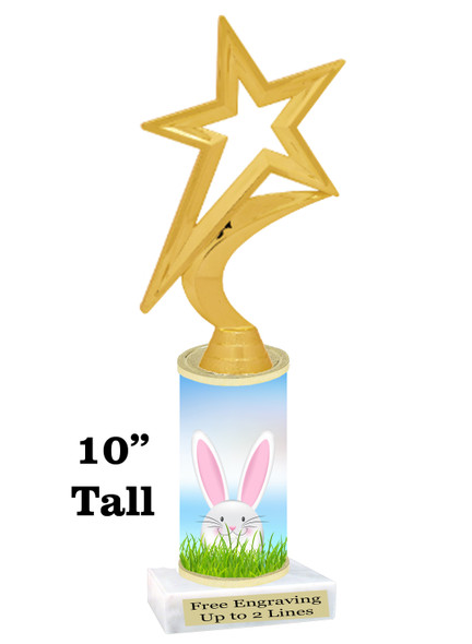 Easter theme trophy.  Festive award for your Easter pageants, contests, competitions and more.  sub03