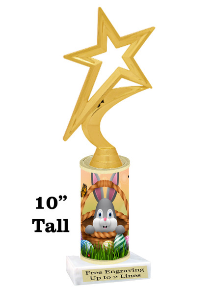 Easter theme trophy.  Festive award for your Easter pageants, contests, competitions and more.  sub07