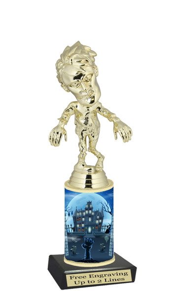 Premier exclusive Halloween trophy.  Choice of trophy height, base and figure.  (sub-hall-101