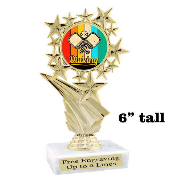 Pickleball trophy.  Great for your team, rec departments, family games and more.  f696