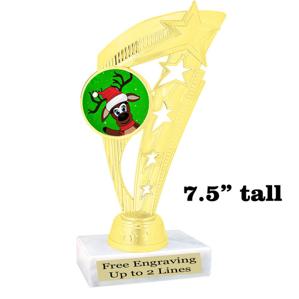 Reindeer Trophy.   7.5" tall.  Includes free engraving.   A Premier exclusive design! ph113