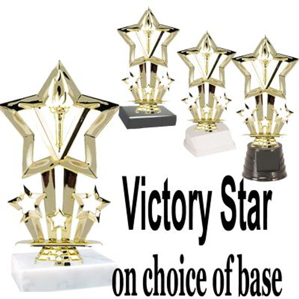 6" Victory Star with choice of base (TR-F764)