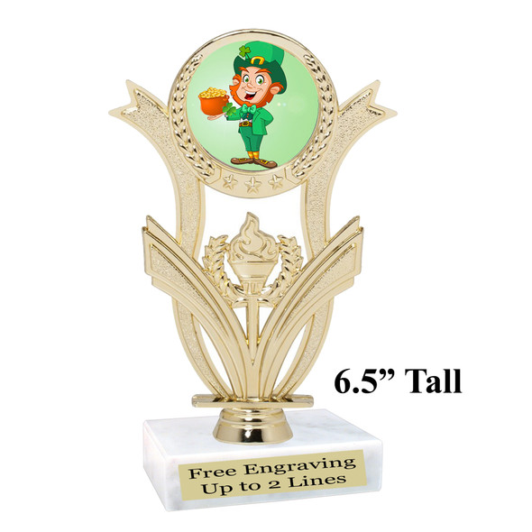 St. Patrick's Day Trophy.   Great award for your pageants, events, competitions, parties and more.  h414