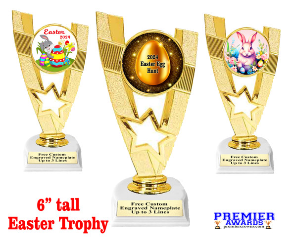 Easter theme  Trophy.   Great award for your pageants, events, competitions, parties and more.  90786