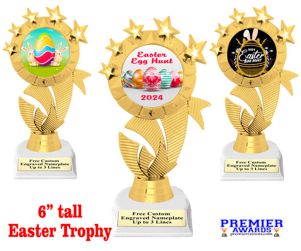 Easter theme  Trophy.   Great award for your pageants, events, competitions, parties and more. ph48