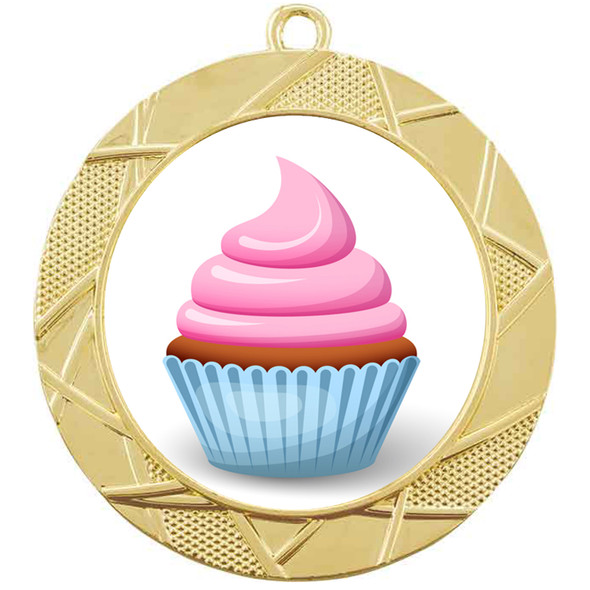 Cupcake theme medal. Choice of 9 designs. Great for your cupcake wars competitions, bake offs, pageants or just for your favorite baker. 940g