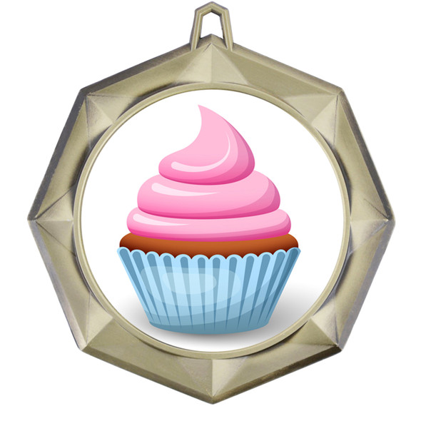 Cupcake theme medal. Choice of 9 designs. Great for your cupcake wars competitions, bake offs, pageants or just for your favorite baker. 43273g