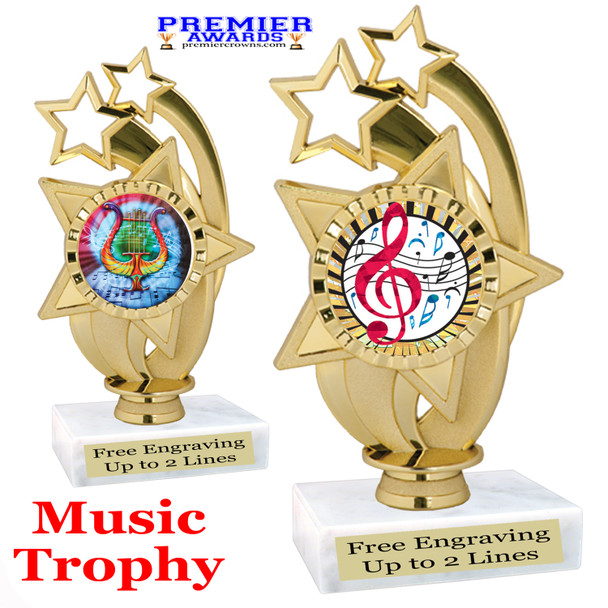 Music themed figure.  Choice of 6 designs.  Great for your pageants, festivals, contests or just for your favorite Star.   ph55