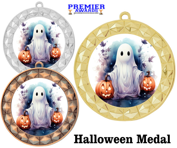 Halloween themed medal with choice of finish.  Great for your Halloween pageants, events, contests and more! 935