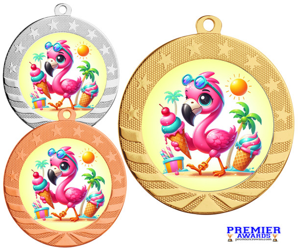 Summer theme medal available in gold, silver or bronze. Great for your Pageants, contests, activities and more