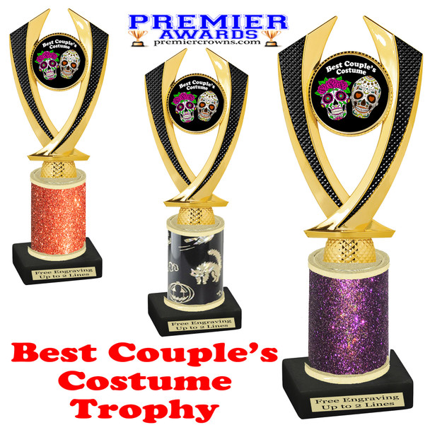 Halloween Costume Contest trophy.  Best  Couple's Costume.  Perfect award for your Halloween party contest.