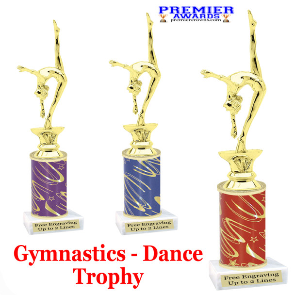 Gymnastics - Dance Trophy.  Great trophy for your pageants, events, contests, recitals, and more.  f2401