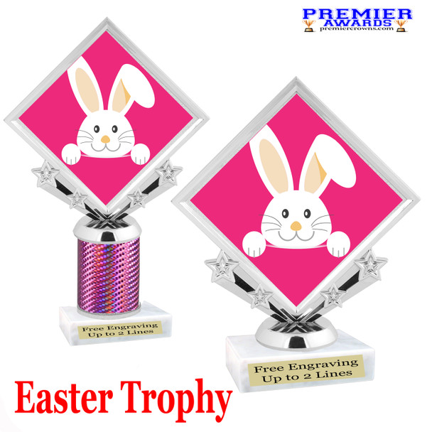 Easter theme trophy.  Great award for your pageants, Easter Egg Hunts, contests, competitions and more.