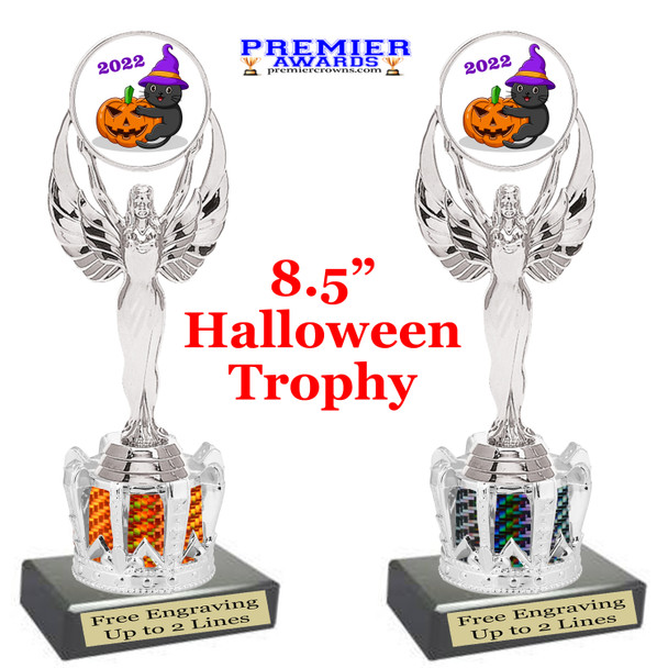 Halloween trophy. Great trophy for your Halloween events, pageants and more.  8.5" tall - design 2